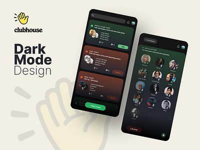 Dark Mode for Clubhouse App