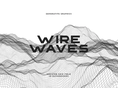 Wireframe Waves on White Background 3d 3d render abstract background dynamic field futuristic grid illustration isolated landscape mesh network science tech futuristic technology wallpaper wave wire wireframe
