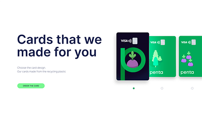 Penta | New Brand Cards & Packaging bank brand branding credit cards vector