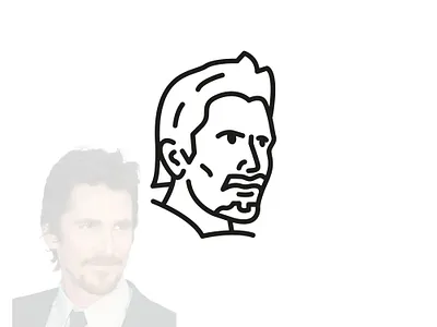 Christian Bale Logo Icon Head actor bale bruce bruce wayne christian christian bale dark knight face logo head icon head logo hollywood movie wayne