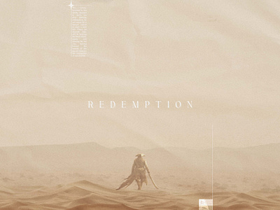 REDEMPTION affiche desert design graphic design pirate poster redemption