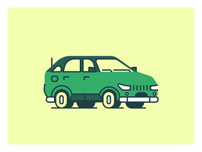 Vitara car design graphic design icon illustration line logo minimal retro simple suv ui