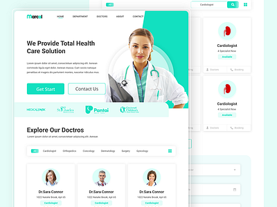 Hospital Informatics Web Landing Page fiverr freelancer freelancing landing page landing page design medical upwork web design wordpress