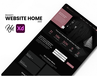 BRANDIFY MARKETING WEBSITE HOME PAGE DESIGN graphic design ui uiux ux web design