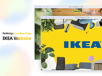 Redesign Landing Page Concept - IKEA Website design figma landingpage productdesign ui ux webdesign