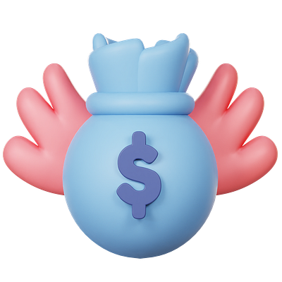 Money Bag 3d 3d modeling graphic design icon