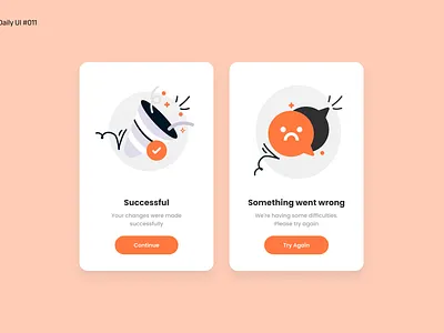 Flash Message UI Design dailyui flashmessages ui ux
