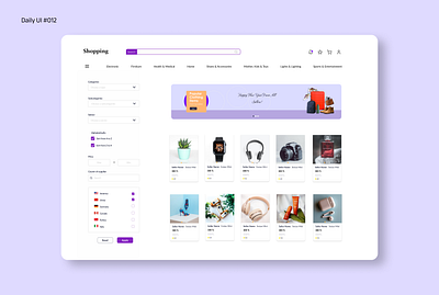 E-commerce Shop UI Design dailyui ui ux