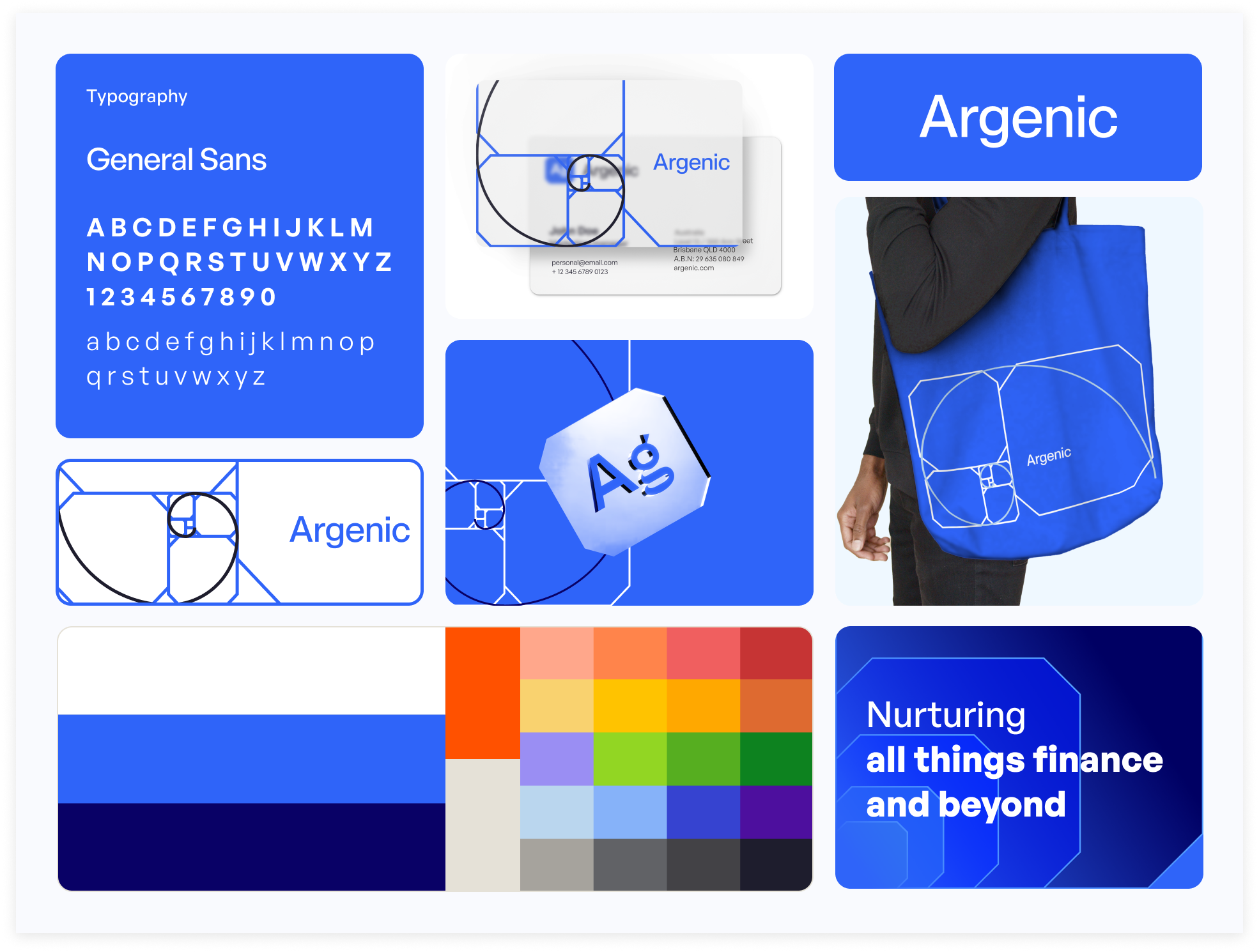 Argenic branding identity logo tech