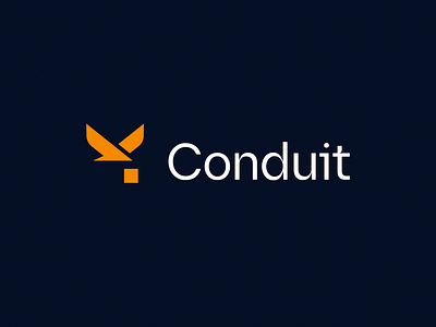 Conduit graphic design identity logistics logo transport