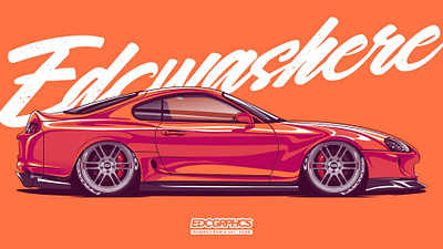 Toyota Supra JDM art