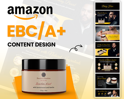 A+ Content/EBC - Men's Beard Balm acontent amazon amazonebc branding design ebc graphic design graphicdesign listingimages photoshop
