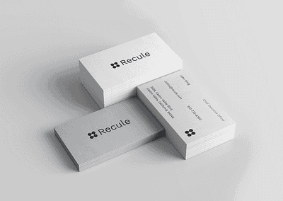 Recule - Brand Identity 3d biology brand identity branding graphic design healthcare iv therapy logo minimal modern motion graphics nad science ui visual identity