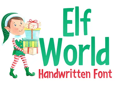 Elf World Font cartoon comic design display font font font design graphic graphic design hand drawn font hand drawn type hand lettering handwritten headline lettering logotype text type design typeface typeface design typography