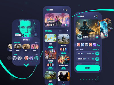 Game Streamer App by BuildWithAngga on Dribbble