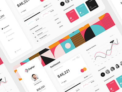 Internship Showcase: Vibrant Patterns in SaaS Dashboard Design colorful dashboard dashboard saas internship pattern presentation simplistic ui uiux design webpage