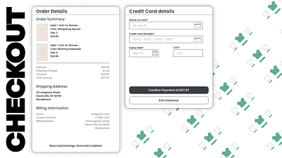 #DailyUI 002- A credit card checkout page checkout page credit card details dailyui e commerce