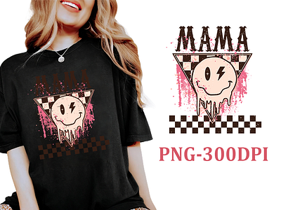 print design, mama png, classic design, sublimation design groovy mama png