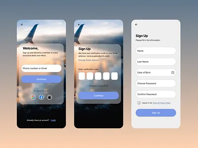 Reservation App, Sign up moshtagh.studio reservationapp signup ui
