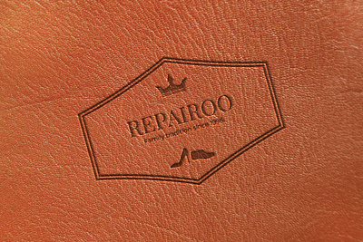 Repairoo - logo design for a shoe repair shop brand identity branding graphic graphic design lether lether logo design logo logo concept shoe repair logo shoe repair logo idea shoe repair shop