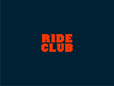 RIDE CLUB LOGO WORD MARK branding club logo mountains ride snowboard typography vector whistler wordmark