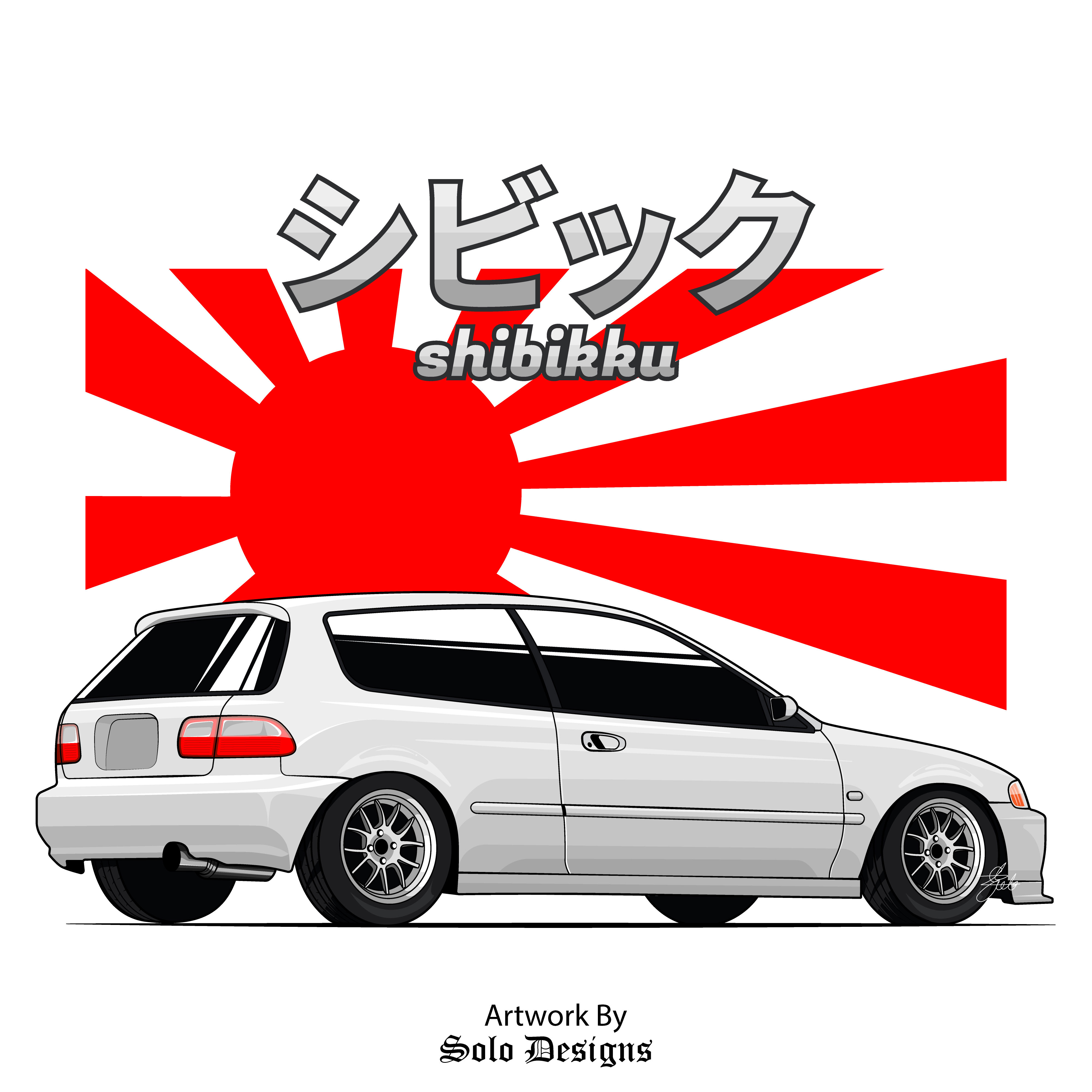 Honda Civic eg6 Vector art car art car artwork car design car drawing car illustration car vector civic type r ef eg6 ek3 ek9 honda honda civic honda ef honda eg honda ek honda mugen illustration mugen shibikku