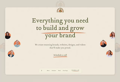 New Good Friends Website branding design ui website