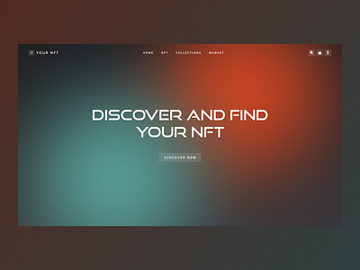 YOUR NFT - Web Design Concept design figma interface landing page marketplace nft ui user experience design user interface design web