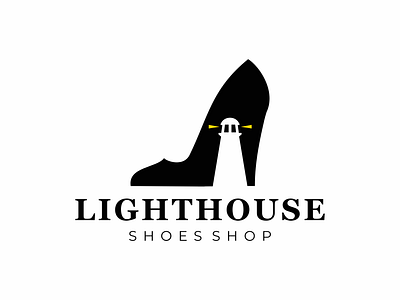 LIGHTHOUSE /shoes shop/ brand branding design graphic design lighthouse logo symbol