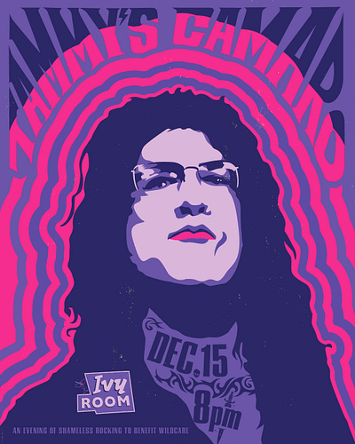 Tammy's Camaro Poster 12.15.23 band event graphic design illustration ivy room rock poster