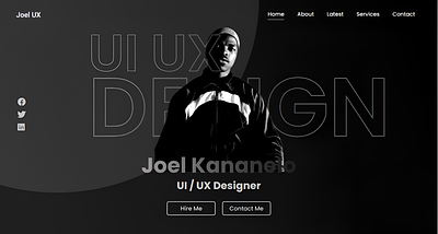Dark Minimal Portfolio Design branding css graphic design html portfolio ui ux web design