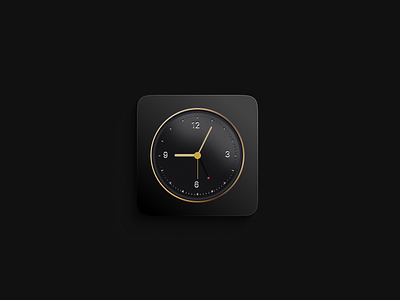Dark Clock Icon black clock dark icon icon design vector