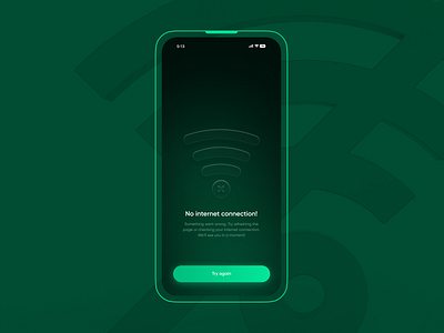 UI 90 DAYS CHALLENGE - WORK#46 error mobile screen ui wifi