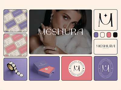 Jewelry Brand Identity brand guideline brand identity brand pattern brand style guide branding color palette design elegant graphic design illustration jewelry logo logo logo design logo suite luxury mood board packaging design sophisticated typography vector