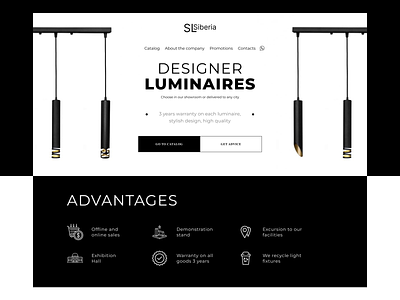 SL-Siberia | Landing Page 3d animation black branding design e com ecommerce graphic design landingpage motion graphics premium ui ux webdesign website white