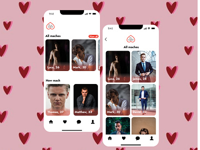 Dating application - IOS application dating datingapp design figma figmamobileapplication iosapplication mobileapplication tinder ui ux