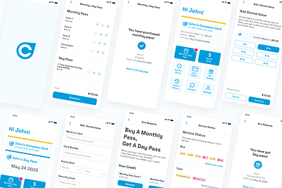 App design for Public transportation app figma ui ux