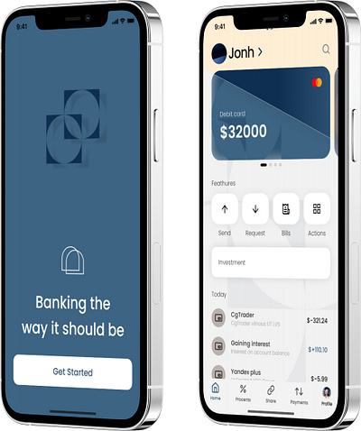 The bank's app app bank branding ui ux vector