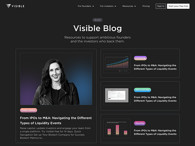 Visible Blog Hub blog blog hub blog image blog post branding design website website design