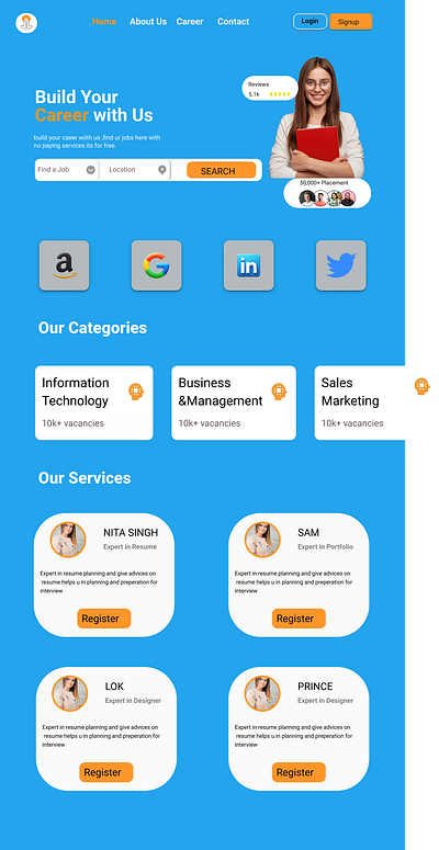 Job board design illustration ui ui ux ui ux designer