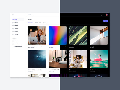 Photo app in Figma app clean design figma minimal product design saas tailwind css theme ui ui design user interface user interface design ux ux design web