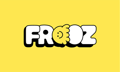 Frooz Ice Cream Logo Design brand identity branding graphic design ice cream illustration local business logo logo design mascot logo visual identity