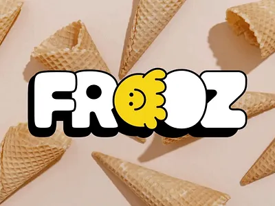 Ice Cream Logo Design brand identity branding graphic design ice cream illustration local business logo logo design mascot logo visual identity