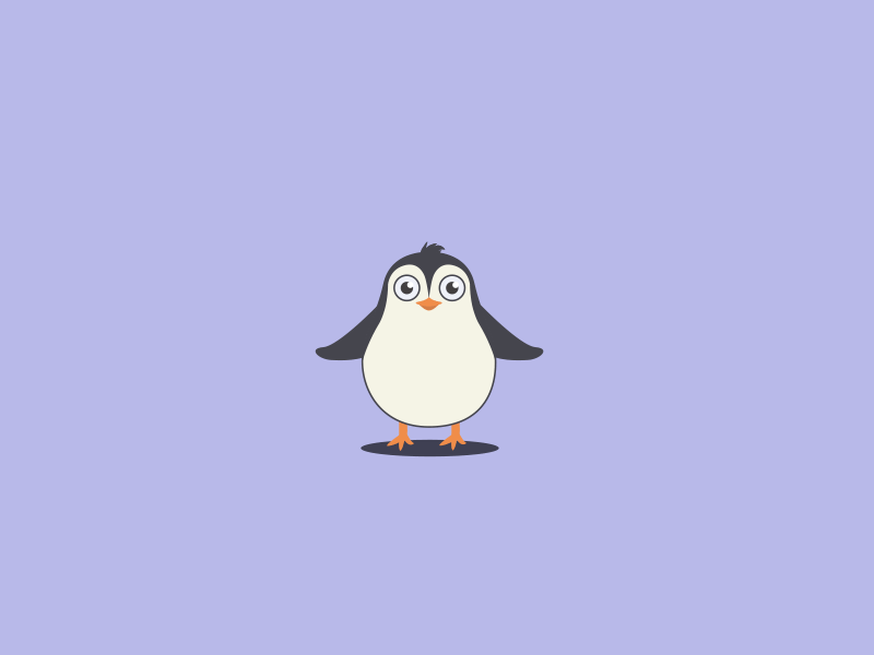 I can fly. Penguin. 3d a animation branding graphic design illustration logo motion graphics ui vector