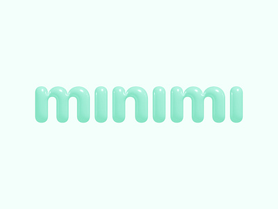 minimi. kids toys 3d child childrens design kid kids brand kisd logo logotype mini minimal playful toy toys typography wordmark