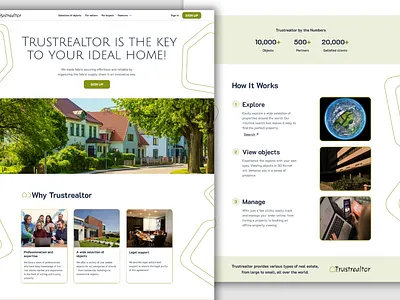 website for a real estate company landing landingpage logo ui ux web website