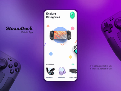 Steam Deck console console gaming console store console ui cyberpunk cyberpunk 2077 e commerce figma prototype game store gamepad gaming gaming console live prototype prototype steam console steam deck steam ui steam ux store