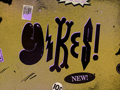 Yikes! handmade type lettering phrase quote text type type design typography yikes