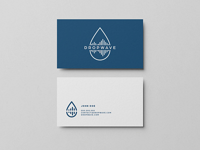 Dropwave Business Card Design branding design graphic design illustration logo typography vector