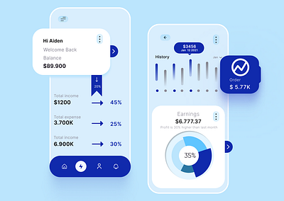 Finance Mobile Design app banner design branding design graphic design icon illustration logo mobile app redesign saas typography ui ux uxui web web design website